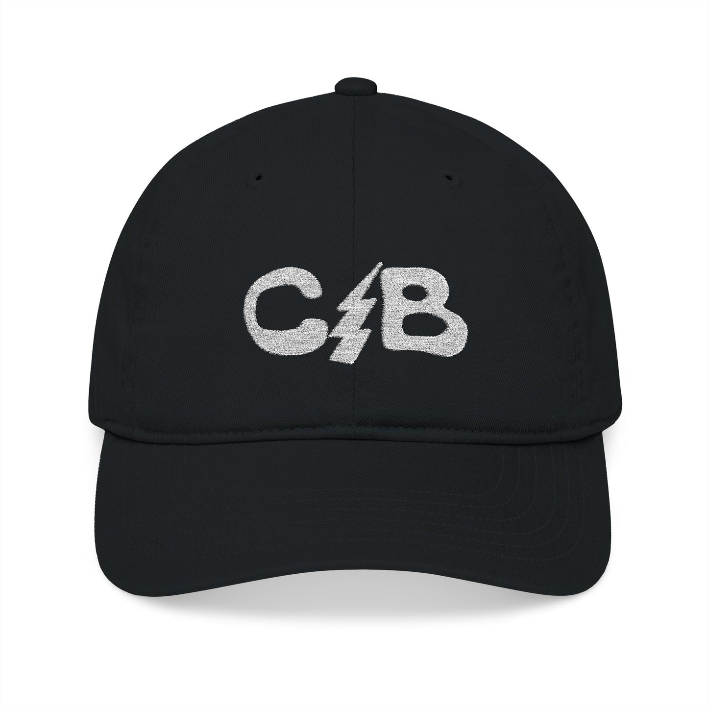 Organic cotton baseball cap in natural color with brass slider closure and sewn eyelets, OCS GRS certified sustainable hat for outdoor activities
